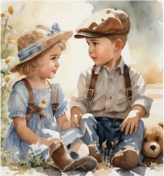 Diamantové maľovanie Priateľstvo 30 × 40 cm