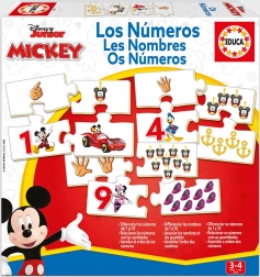Educa puzzle Mickey a priatelia – počítanie 10×4 dieliky