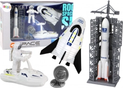 Vesmírna misia Vesmírna sada Raketa Astronaut Kozmická loď 5 dielov