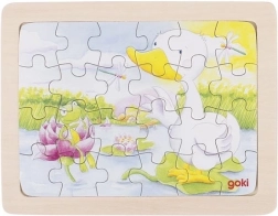Goki drevené puzzle ovečka 24 dielikov