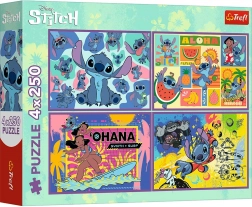 Puzzle 4×250 dielikov Lilo & Stitch