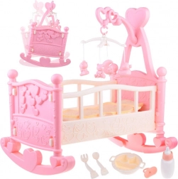 Veľká kolíska pre bábiky s kolotočom