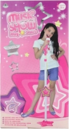 Dievčenský mikrofón so stojanom a pripojením k MP3