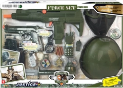 Vojenská sada s helmou