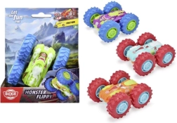 Auto monster flippy na zotrvačník, 10 cm, 4 farby/druhy