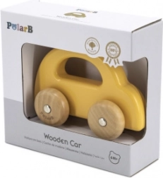 Drevené auto na tlačenie VIGA PolarB žlté