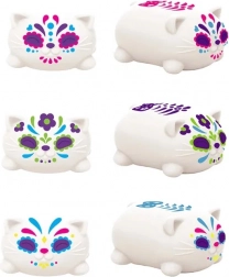 Schylling NeeDoh mačkacia mačička Sugar Skull svietiaca v tme