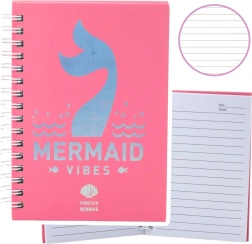 Zápisník s holografickým motívom ružový formát A6 80 listov