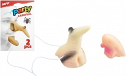 Čarodejnícky nos a brada na strašidelnú párty