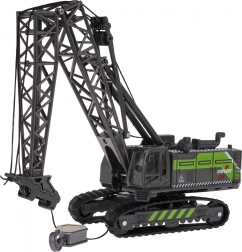 Kovový žeriav čierno‑zelený