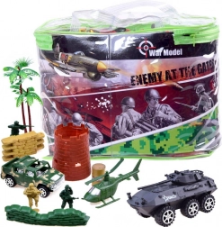 Veľká sada vojenských hračiek s tankami a vojačikmi