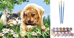 Maľovanie podľa čísel Roztomilí kamaráti