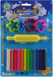 Modelovacia sada pre deti – 12 farieb s valčekom a tvorítkami