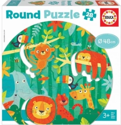 Educa kruhové puzzle Džungle 28 dielikov