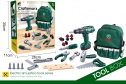 Batoh malého kutila s náradím a vŕtačkou