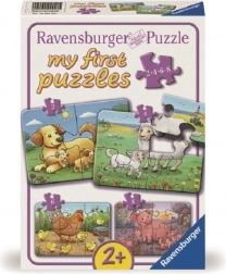 Moje prvé puzzle Zvieracie rodinky na farme