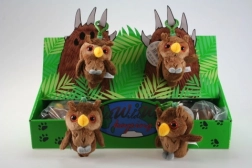 Plyšová sova prívesok na kľúče