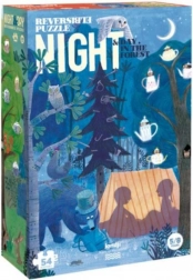 Obojstranné puzzle Deň a noc v lese - 54 dielikov