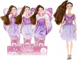 bábika vo fialových šatách 29 cm