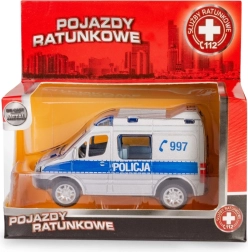 Policajný model MERCEDES-BENZ Sprinter 1:50 s pohonom pull-back Daffi