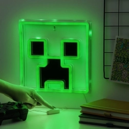 Minecraft neónové svetlo Creeper na stenu