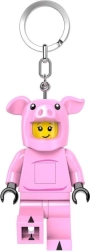 LEGO minifigúrka prívesok prasiatko so svietidlom