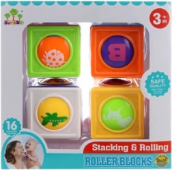 Vzdelávacie kocky pre najmenších s otočnými obrázkami