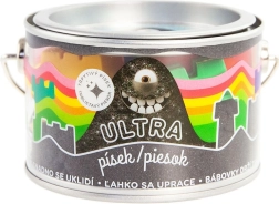 Ultra piesok s glitrami 200 g – čierny