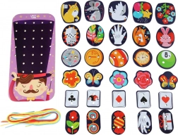 Lucy & Leo kúzelnícky drevený šnurovací set