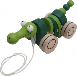 Drevená ťahacia hračka Krokodíl