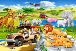 Castorland puzzle Dobrodružstvo na safari MAXI 40 dielikov