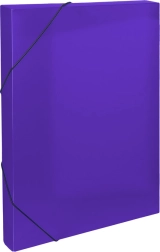 Plastová archivačná škatuľa s gumičkou A4, fialová
