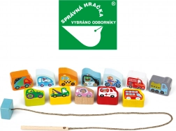 Navliekacie drevené dopravné prostriedky Cubika
