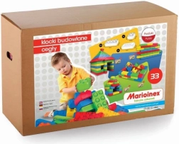 gigantické stavebné kocky MARIOINEX – tehly, 33 dielov
