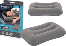 Nafukovací vankúš Velúrový Sivý Bestway
