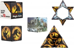 Magnetická hlavolamová kocka dinosaurus, plast, 6 cm