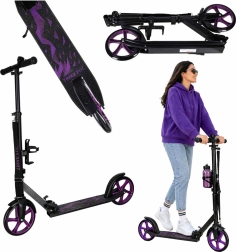 Skladacia mestská kolobežka Trike Fix 200 mm čierno-fialová