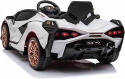 Elektrické autíčko pre deti Lamborghini Sian s diaľkovým ovládaním – Biela