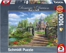 Puzzle Idylické vidiecke stavanie 1000 dielikov SCHMIDT