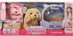 Zvieratko – plyšový psík s doplnkami - 1 kus