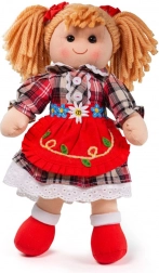 Látková bábika Bigjigs Toys Mandie 34 cm