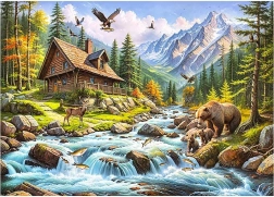 Cherry Pazzi puzzle Živé údolie 1000 dielikov