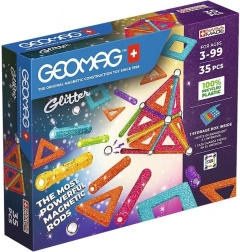 Geomag Glitter – magnetická stavebnica 35 dielov
