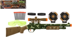 Plastová puška so zameriavačom a penovými nábojmi, 51 cm