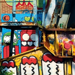 Štvorcové puzzle CURIOSI Amsterdam – vzor III, 80 dielikov