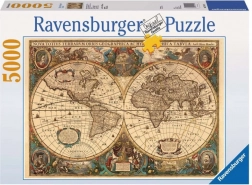 Ravensburger puzzle stará mapa sveta 5000 dielikov