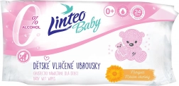 Detské vlhčené obrúsky s nechtíkom LINTEO Baby 24 ks