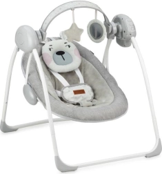 Hojdacie ležadlo s melódiami MoMi LISS medvedík ružový