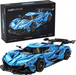 Stavebnica CADA Master modrý V12 hypercar 1:8 (3865 dielikov)
