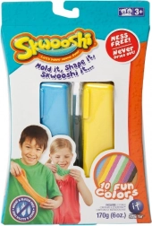 Skwooshi kreatívna sada – 2 modelíny a formičky dopravných prostriedkov